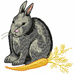 Rabbits Embroidery Design 9 Rabbits Embroidery Design 9